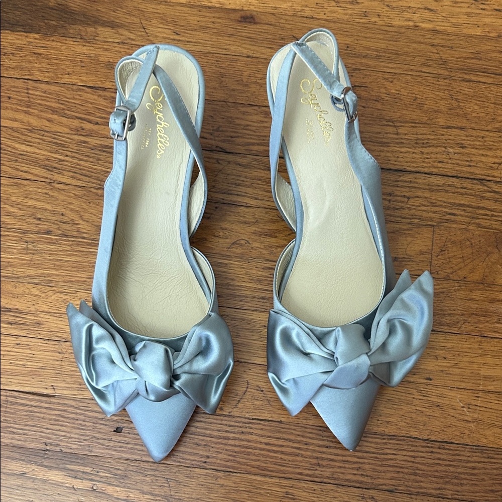 Women's Blue Bow Heels